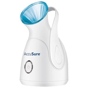 AccuSure Nano Ionic Facial Steamer For Home Facial Deep Cleaning,Steam Breath Machine For Adults/Kids, Best For Men/Women Beauty Spa At Home